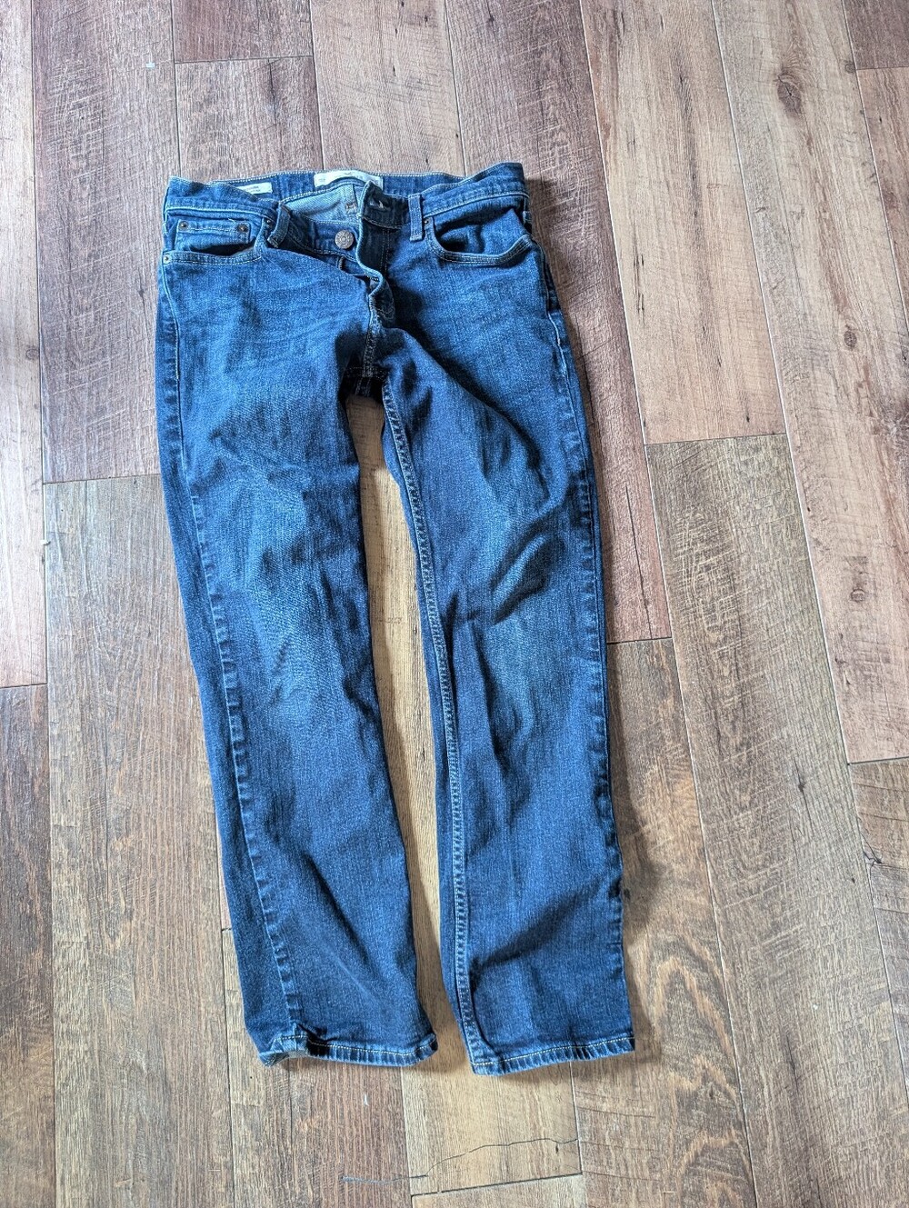 Men's Hollister Slim Straight Dark Blue Jeans 30 X 30